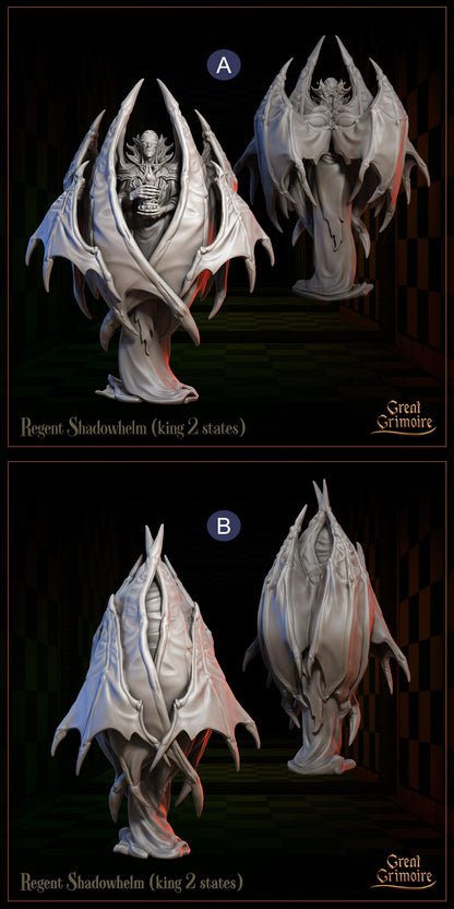 Celestial Gambit: Shadowborn Vanguard, Chess Pieces, Hell, Demon | Tabletop Gaming 3D Print Miniature or Bust Collection | Great Grimoire