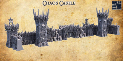 Chaos Castle | 28mm Scale Model Terrain | D&D TTRPG Playable 3D Printed Building | MiniatureLand