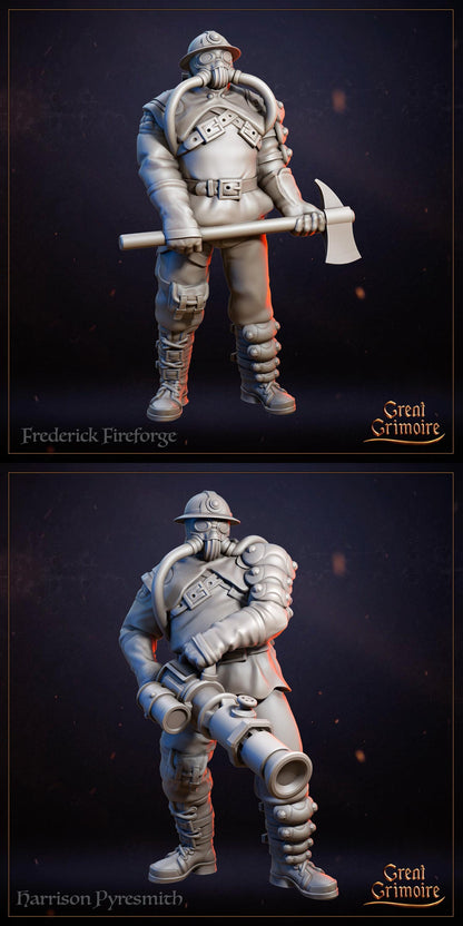 City 451, Fahrenheit, Fire, Flames, Apocalypse, Crowswatch, Inkspired | Tabletop Gaming 3D Print Miniature Collection | Great Grimoire