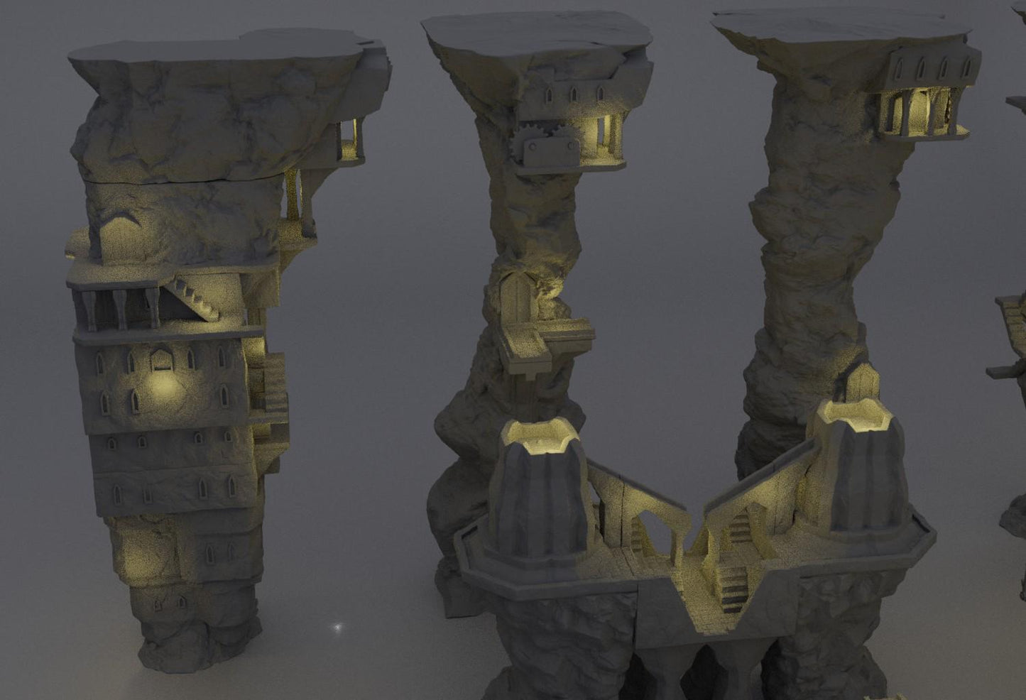 Dwarf Forge Complex | 28mm Scale Model Terrain | D&D TTRPG Playable 3D Printed Building | MiniatureLand