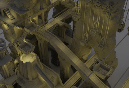 Dwarf Forge Complex | 28mm Scale Model Terrain | D&D TTRPG Playable 3D Printed Building | MiniatureLand