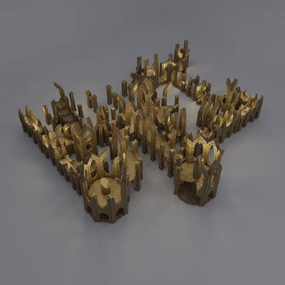 Elven Ruins | 28mm Scale Model Terrain | D&D TTRPG Playable 3D Printed Building | MiniatureLand