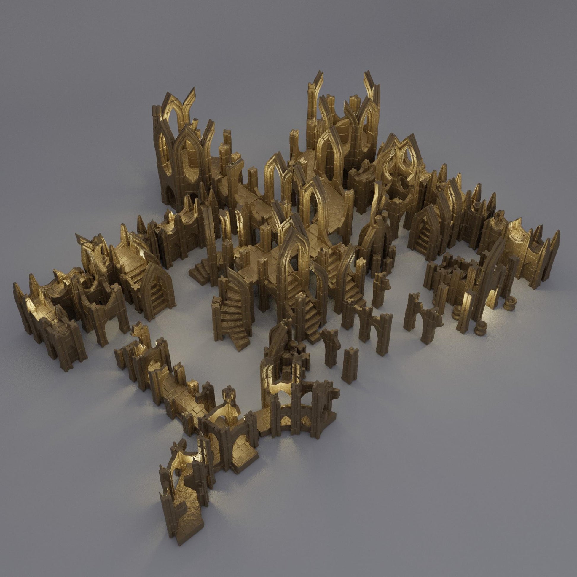 Elven Ruins | 28mm Scale Model Terrain | D&D TTRPG Playable 3D Printed Building | MiniatureLand