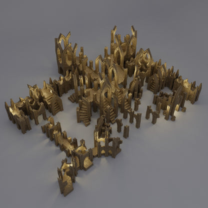 Elven Ruins | 28mm Scale Model Terrain | D&D TTRPG Playable 3D Printed Building | MiniatureLand