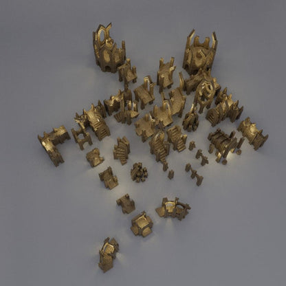 Elven Ruins | 28mm Scale Model Terrain | D&D TTRPG Playable 3D Printed Building | MiniatureLand