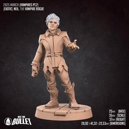 Exxotic Neil | Vampire Spawn Pinup SFW NSFW Model Miniature | Bite the Bullet