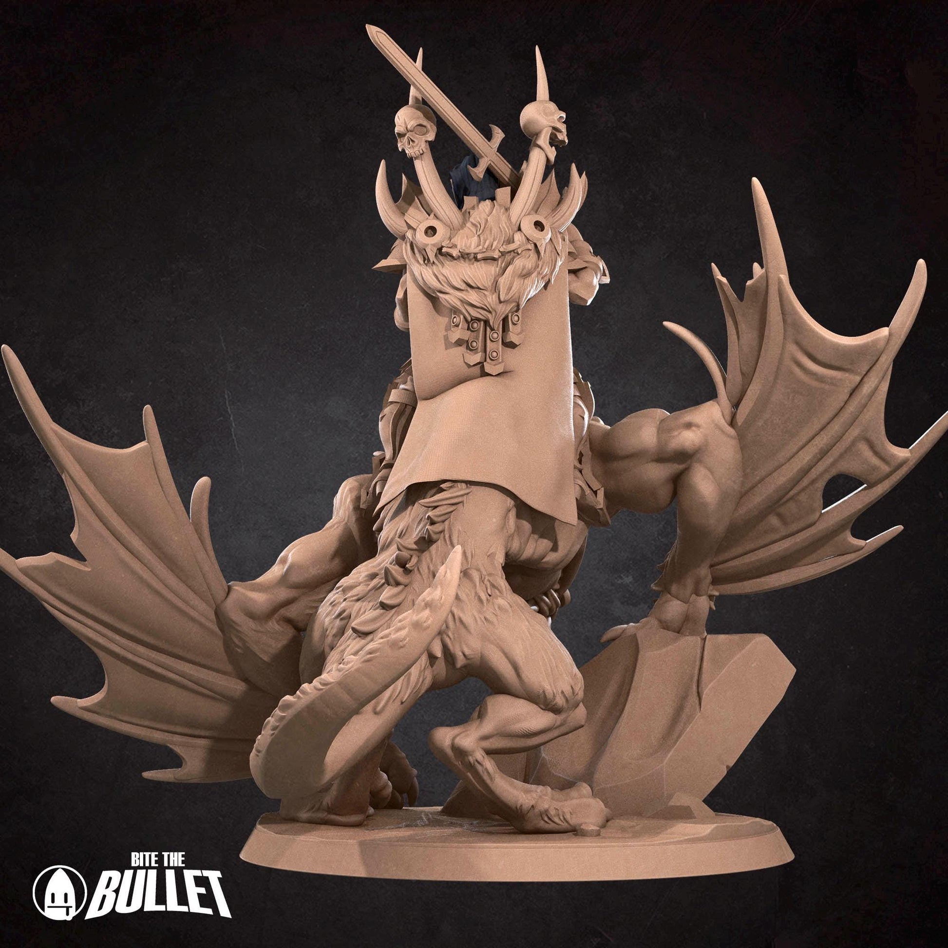 Vampire Commander | TABLETOP SCALE | D&D TTRPG Miniature | Bite the Bullet