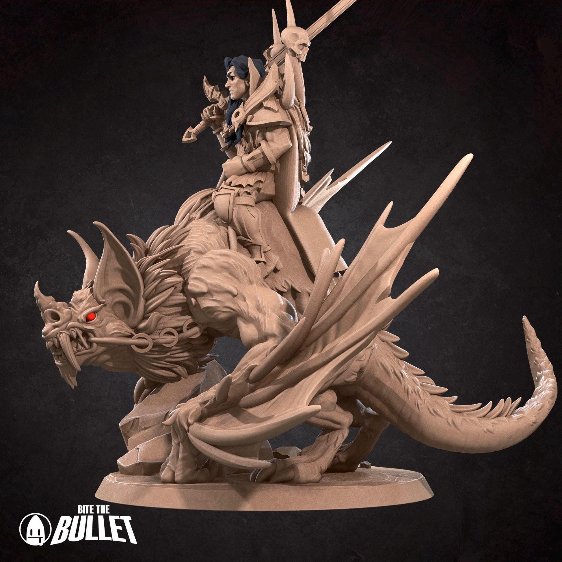 Vampire Commander | TABLETOP SCALE | D&D TTRPG Miniature | Bite the Bullet