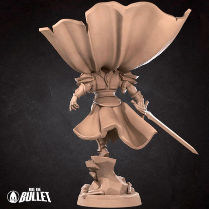 Vampire Paladin | TABLETOP SCALE | D&D TTRPG Miniature | Bite the Bullet