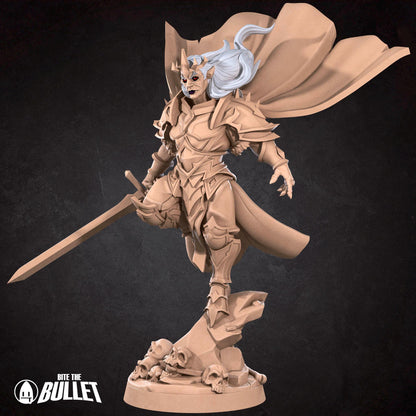 Vampire Paladin | TABLETOP SCALE | D&D TTRPG Miniature | Bite the Bullet