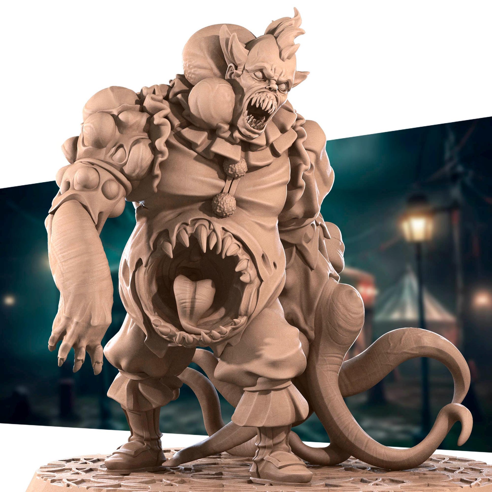 Mutation Clown | D&D Tabletop Gaming Scale Resin Miniature | Bite the Bullet