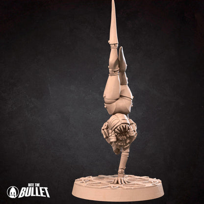 Spider Trainer Contortionist | D&D Tabletop Gaming Scale Resin Miniature | Bite the Bullet