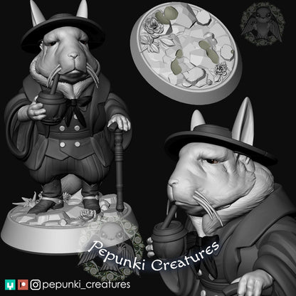 Viscacha Gaucho | Tabletop or Display Scale | D&D Humblewood TTRPG Miniature | Pepunki Creatures