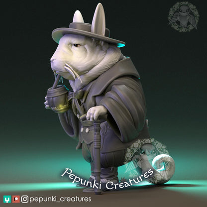 Viscacha Gaucho | Tabletop or Display Scale | D&D Humblewood TTRPG Miniature | Pepunki Creatures
