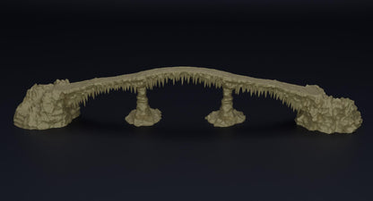 Frozen Bridge | 28mm Scale Model Terrain | D&D TTRPG Playable 3D Printed Building | MiniatureLand