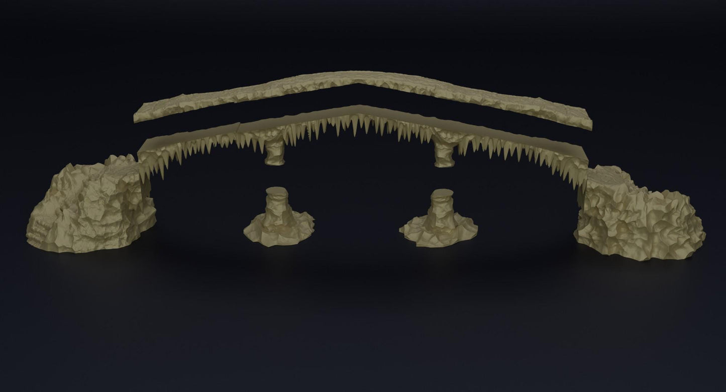 Frozen Bridge | 28mm Scale Model Terrain | D&D TTRPG Playable 3D Printed Building | MiniatureLand