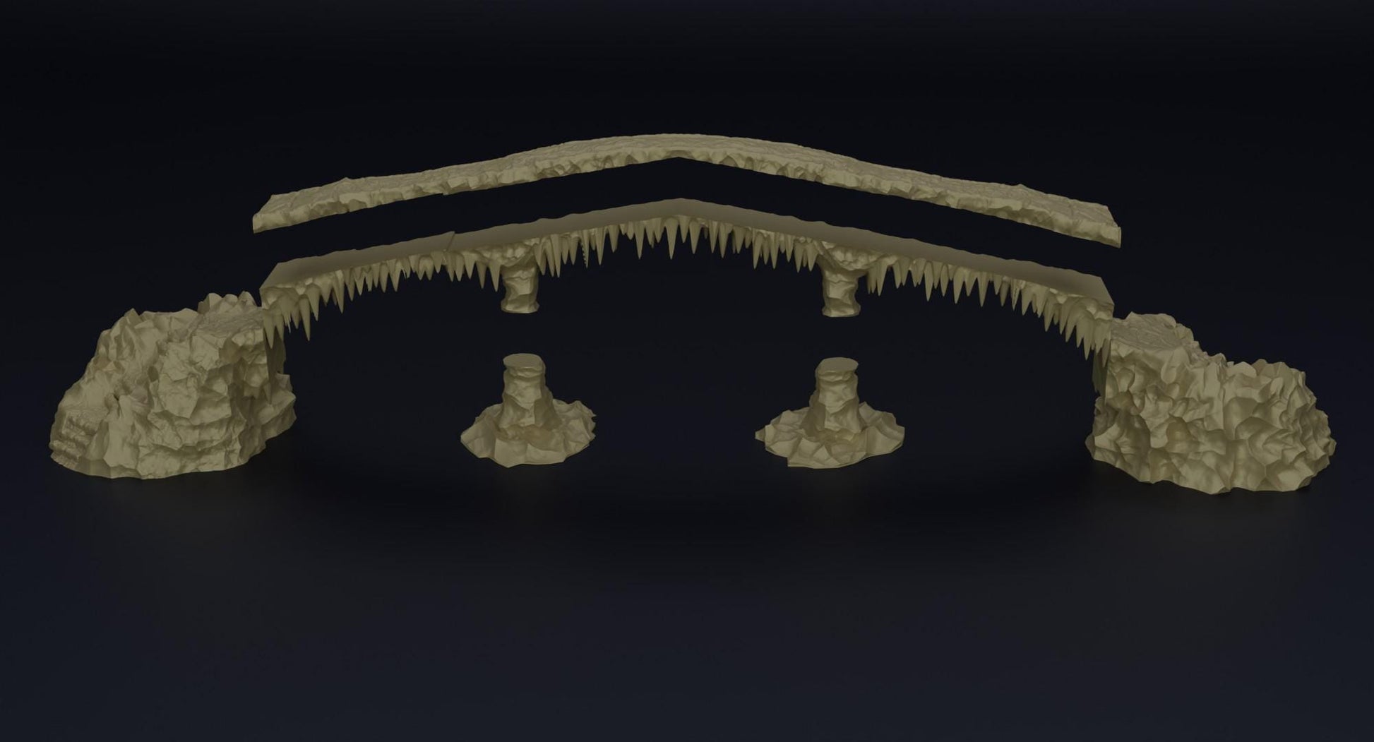 Frozen Bridge | 28mm Scale Model Terrain | D&D TTRPG Playable 3D Printed Building | MiniatureLand