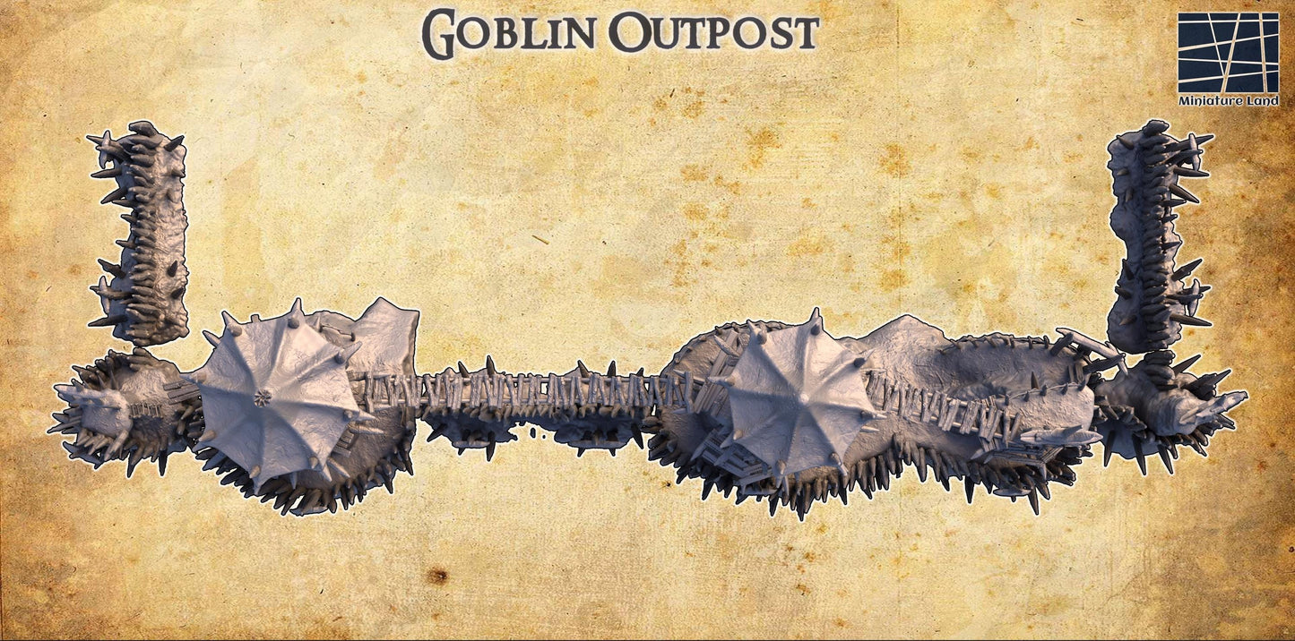 Goblin Outpost | 28mm Scale Model Terrain | D&D TTRPG Playable 3D Printed Building | MiniatureLand