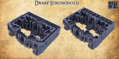 Dwarf Stronghold | 28mm Scale Model Terrain | D&D TTRPG Playable 3D Printed Building | MiniatureLand