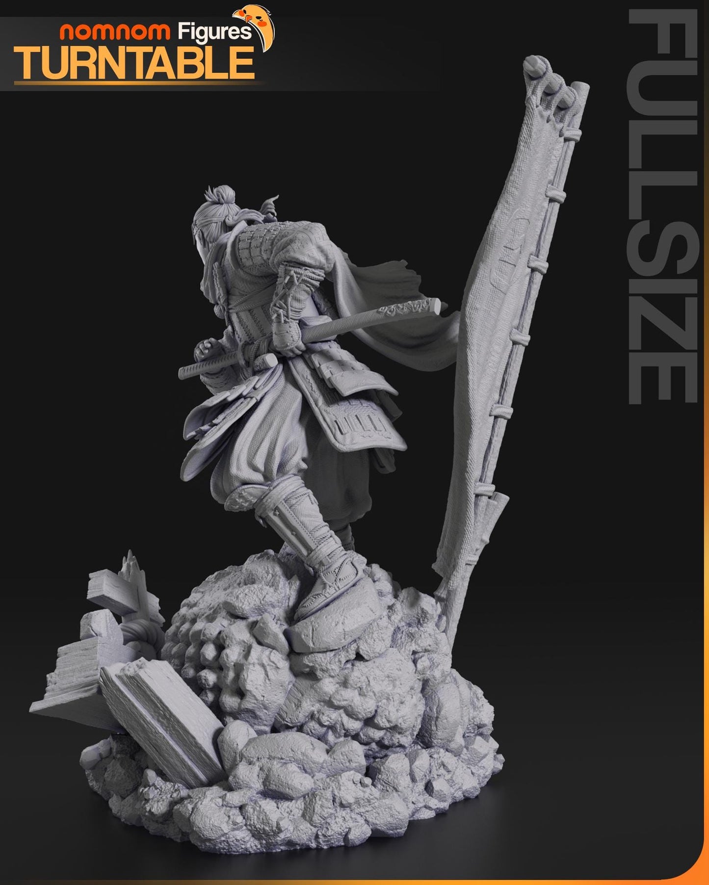 Ghost | Resin Garage Kit Figure Game Fan Art | Nomnom Figures