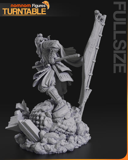 Ghost | Resin Garage Kit Figure Game Fan Art | Nomnom Figures