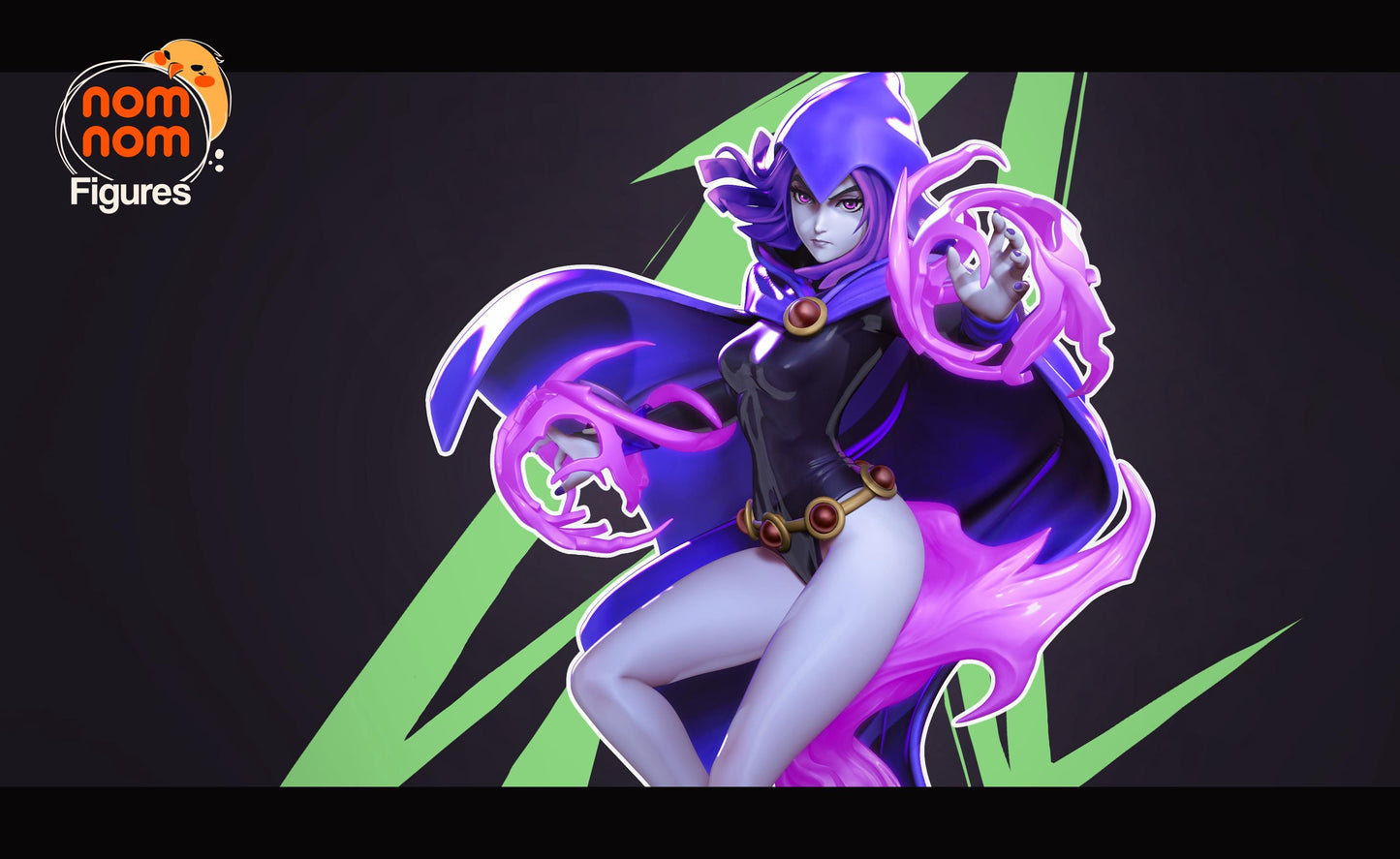 Half-Demon Superheroine | Resin Garage Kit Figure Cartoon Comic Fan Art | Nomnom Figures