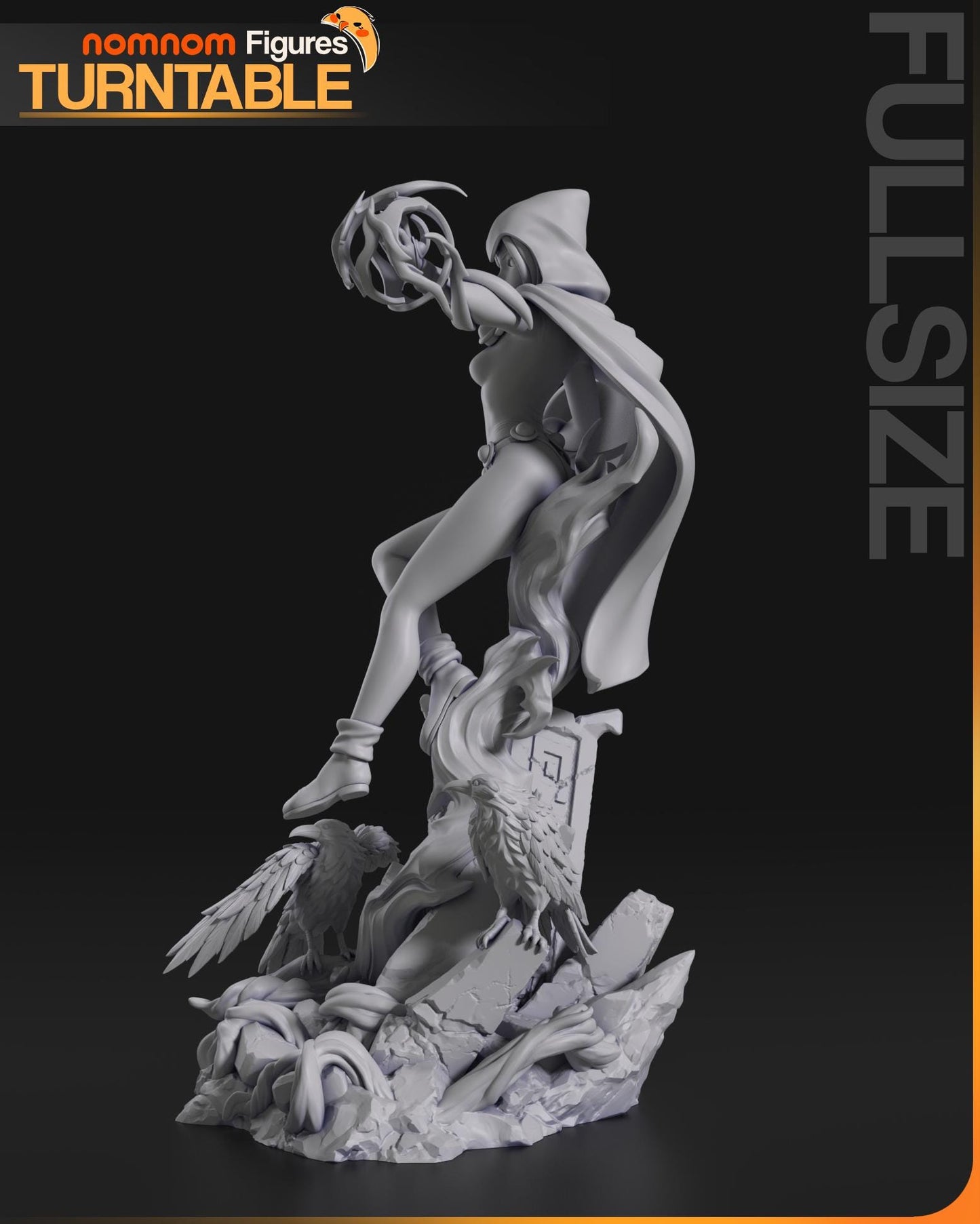 Half-Demon Superheroine | Resin Garage Kit Figure Cartoon Comic Fan Art | Nomnom Figures