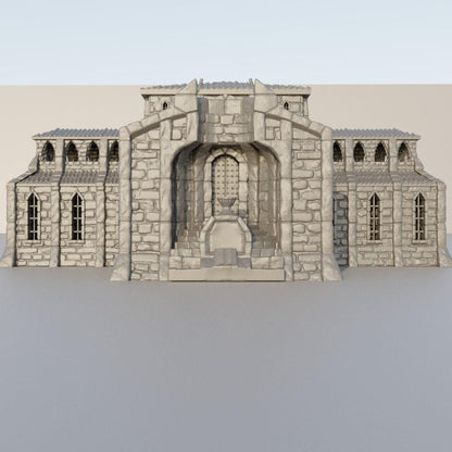Grand Library | 28mm Scale Model Terrain | D&D TTRPG Playable 3D Printed Building | MiniatureLand