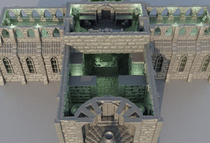 Grand Library | 28mm Scale Model Terrain | D&D TTRPG Playable 3D Printed Building | MiniatureLand