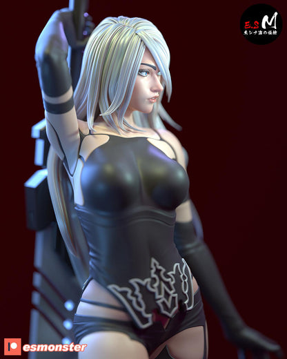 Prototype Android | Resin Garage Kit Sculpture Anime Video Game Fan Art Statue | E.S Monster