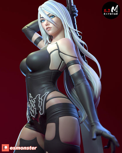 Prototype Android | Resin Garage Kit Sculpture Anime Video Game Fan Art Statue | E.S Monster