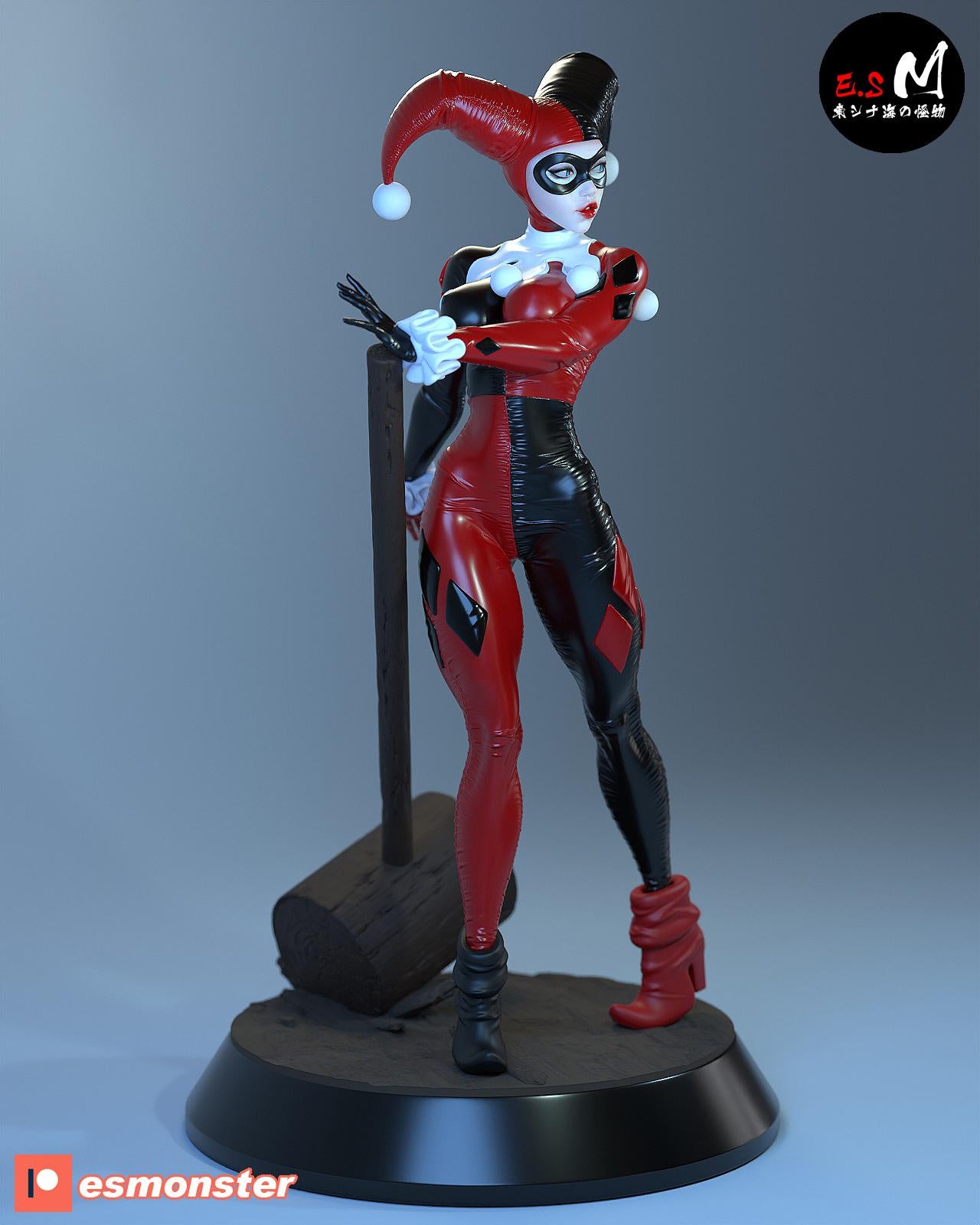 Harlequin Clown | Resin Garage Kit Sculpture Anime Video Game Fan Art Statue | E.S Monster