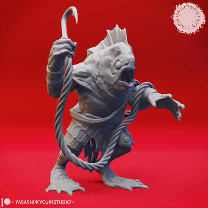 Kuo-Toa | TABLETOP SCALE | TTRPG Monster Miniature | Yasashii Kyojin Studio