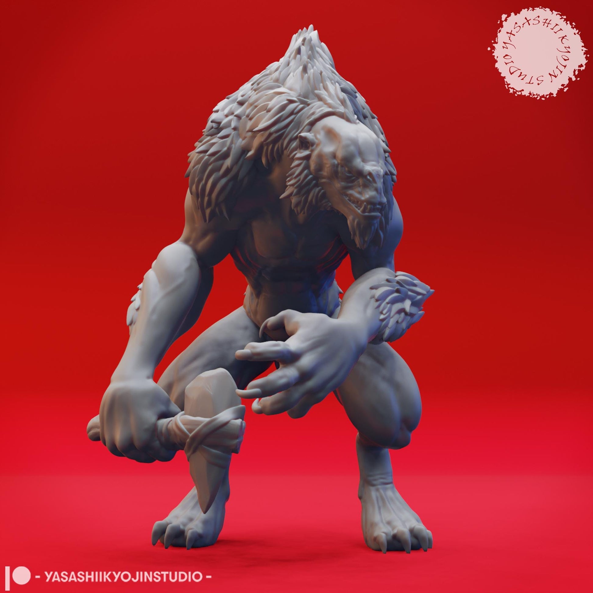 Quaggoth | TABLETOP SCALE | TTRPG Monster Miniature | Yasashii Kyojin Studio