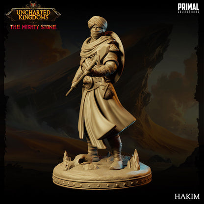 Arabian Army Hakim | Uncharted Kingdoms | TTRPG D&D Miniature | Primal Collectibles