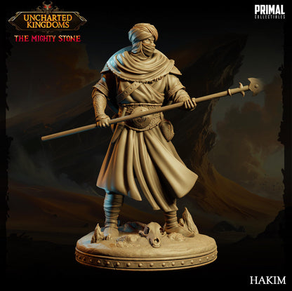 Arabian Army Hakim | Uncharted Kingdoms | TTRPG D&D Miniature | Primal Collectibles