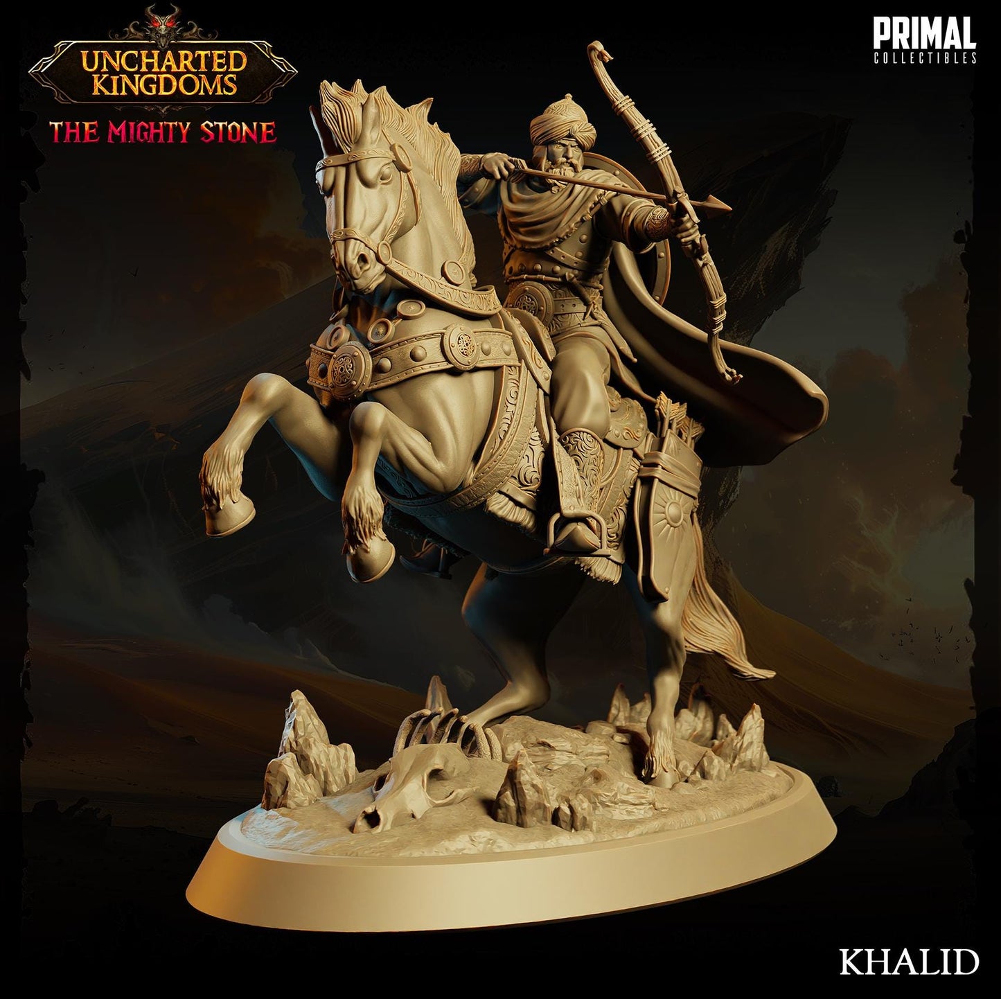Arabian Army Khalid | Tabletop Scale | TTRPG D&D Miniature | Primal Collectibles