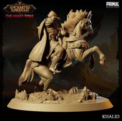 Arabian Army Khalid | Uncharted Kingdoms | TTRPG D&D Miniature | Primal Collectibles