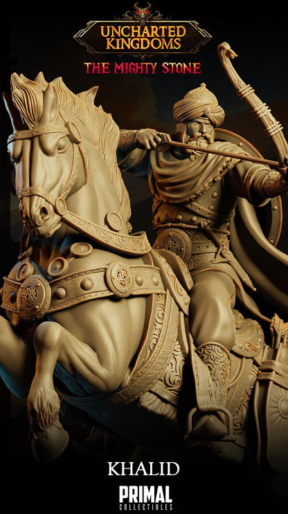 Arabian Army Khalid | Uncharted Kingdoms | TTRPG D&D Miniature | Primal Collectibles