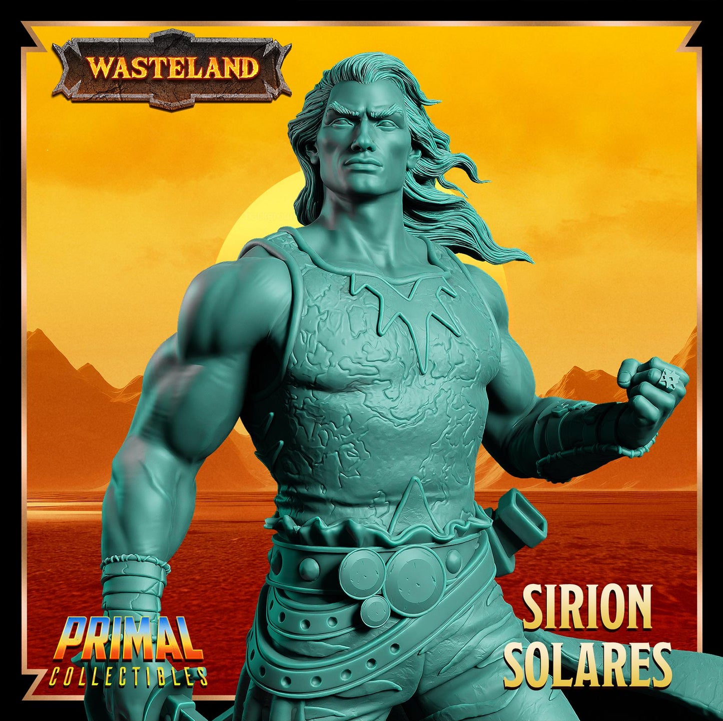 Aristocrat Sirion Solares | Wasteland | Tabletop Scale | TTRPG D&D Miniature | Primal Collectibles