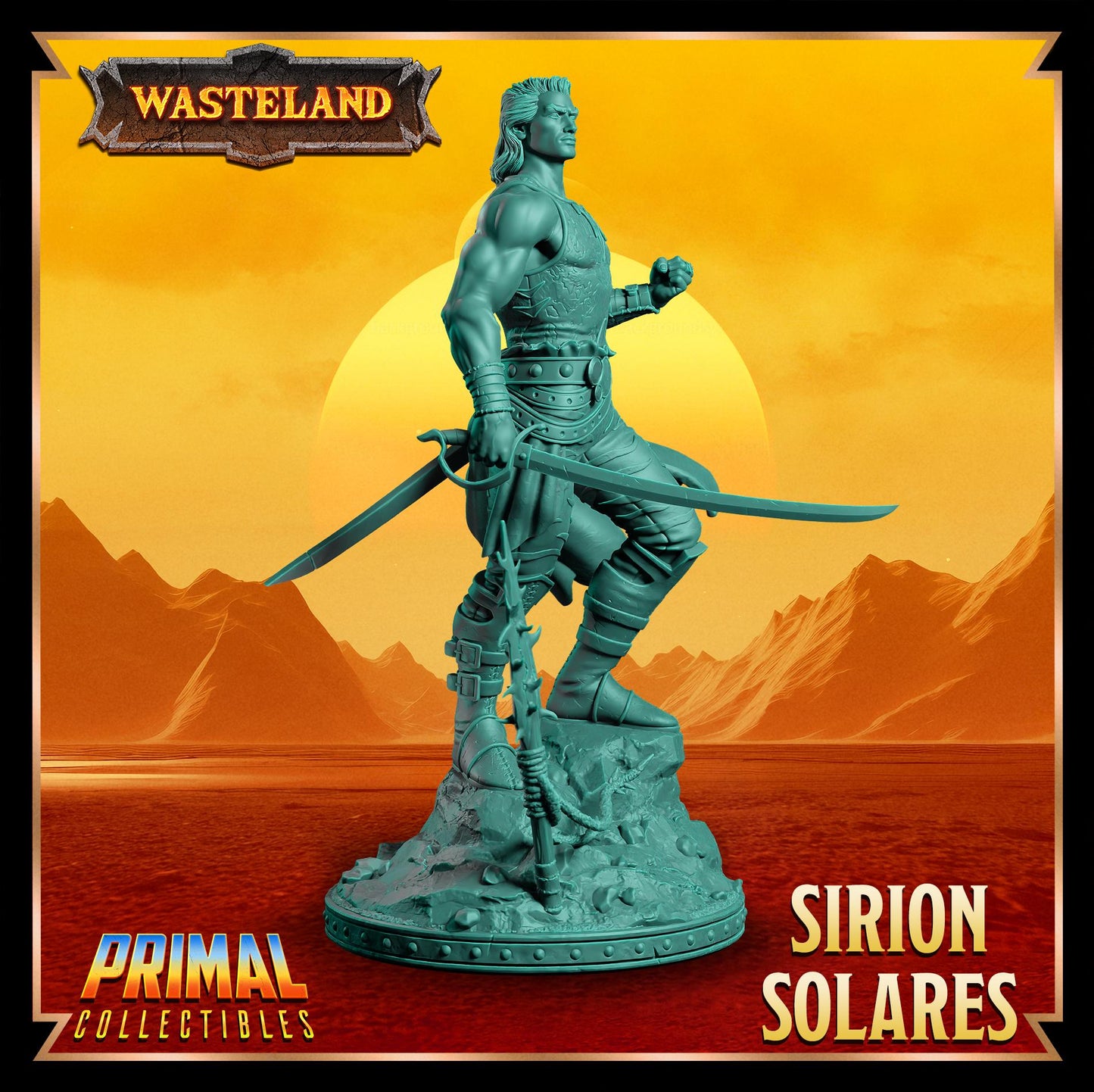Aristocrat Sirion Solares | Wasteland | Tabletop Scale | TTRPG D&D Miniature | Primal Collectibles