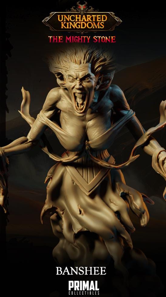 Banshee | Tabletop Scale | TTRPG D&D Miniature | Primal Collectibles