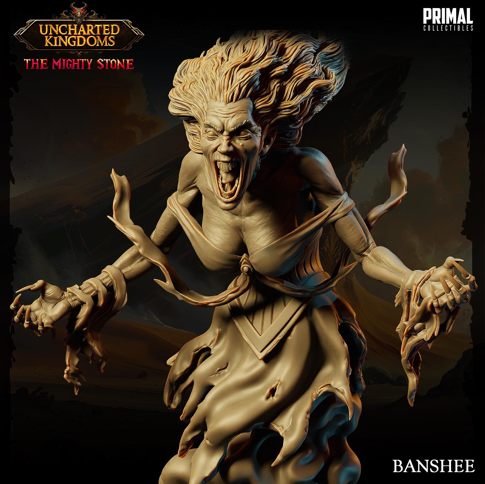 Banshee | Tabletop Scale | TTRPG D&D Miniature | Primal Collectibles