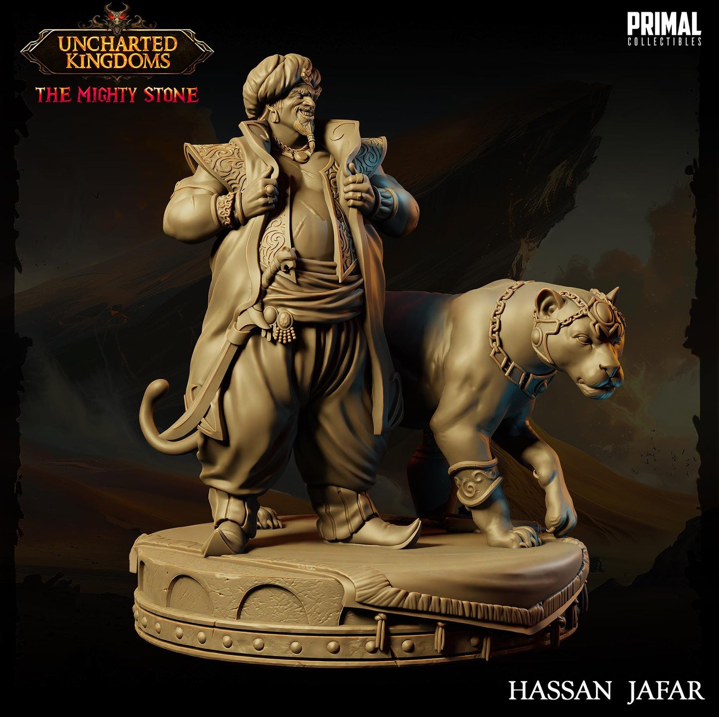 Crime Lord Hassan Jafar | Tabletop Scale | TTRPG D&D Miniature | Primal Collectibles