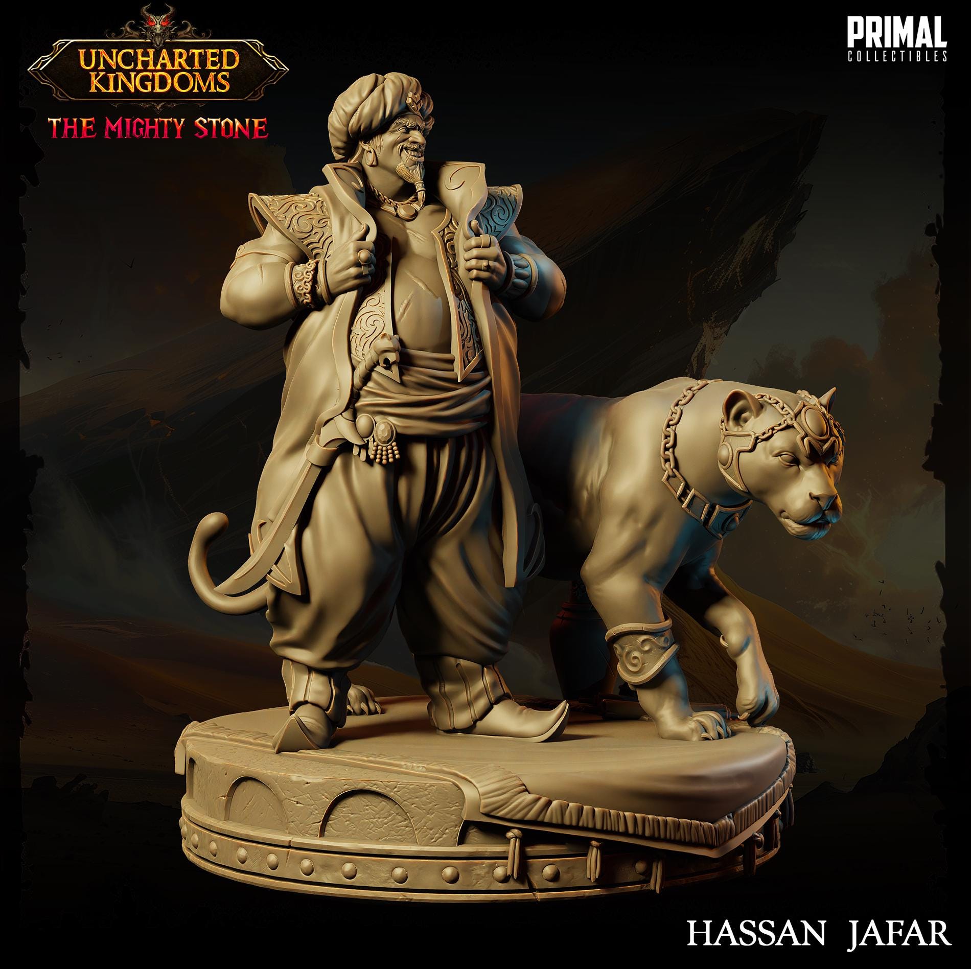 Crime Lord Hassan Jafar | Tabletop Scale | TTRPG D&D Miniature | Primal Collectibles