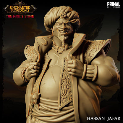 Crime Lord Hassan Jafar | Uncharted Kingdoms | TTRPG D&D Miniature | Primal Collectibles