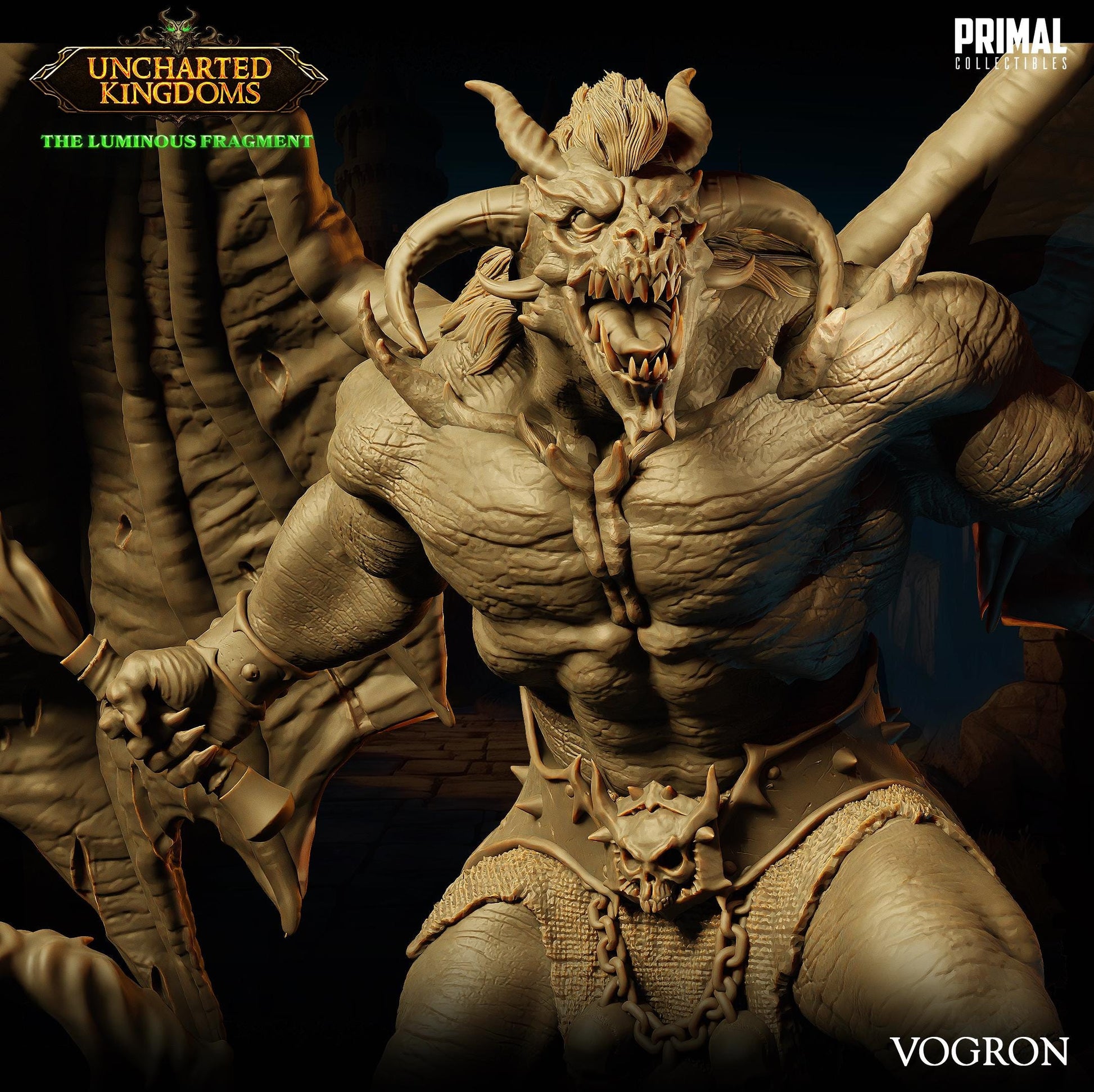 Demon Balor Vogron | Tabletop Scale | TTRPG D&D Miniature | Primal Collectibles