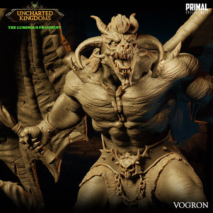 Demon Balor Vogron | Uncharted Kingdoms | TTRPG D&D Miniature | Primal Collectibles