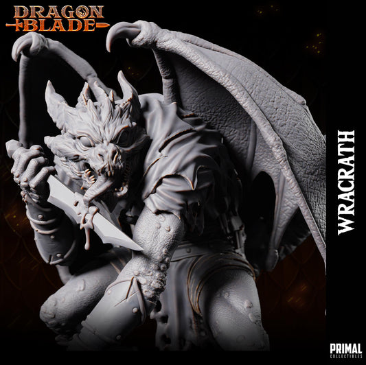 Draconian Assassin Wracrath | Tabletop Scale | TTRPG D&D Miniature | Primal Collectibles