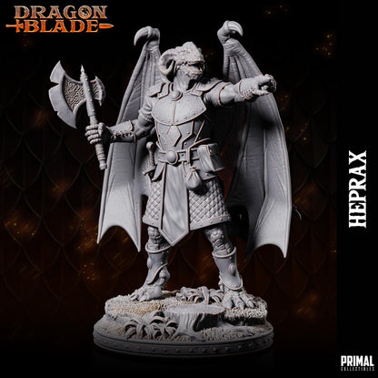Draconian Heprax | Dragonblade | TTRPG D&D Miniature | Primal Collectibles